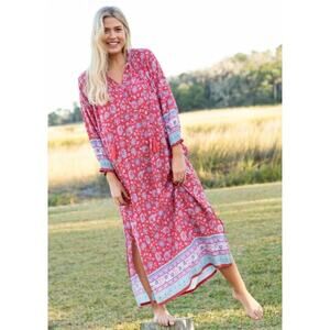 NATURAL LIFE Red Floral Maxi Dress